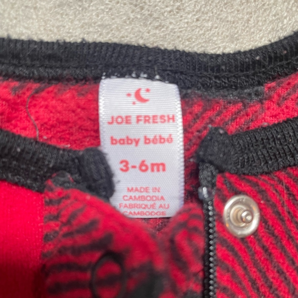2/$10 Plaid Red and Black Kids One Piece - Picture 2 of 5
